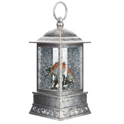 GAEM Изделие декоративное "Фонарь" (подсвет, вьюга, 3хАА н/п), L10 W10 H27 см