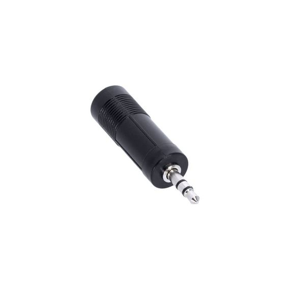 Adam Hall K4AJF3MM3 - адаптер TRS 6.3 mm stereo (F) - TRS 3.5 mm stereo (M), черный