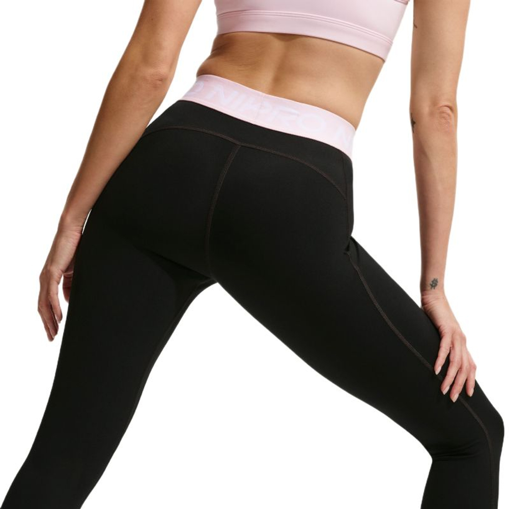 Женские леггинсы Nike Pro 365 Tight - black/pink foam/white