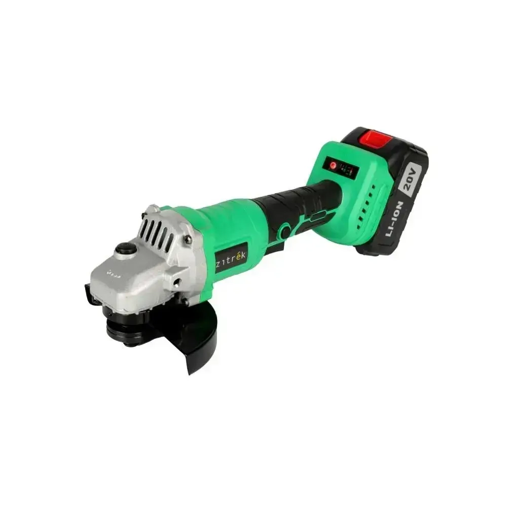 Болгарка аккумуляторная Zitrek ZKAG20-125 PRO (20 В, 2 АКБ 4Ач и З/У, 8000 об/мин, d диска 125 мм, кейс) УШМ / шлифмашина