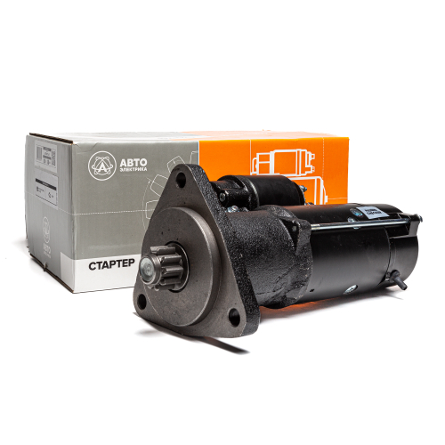 Стартер редукторный, МТЗ, ЗИЛ, дв. ММЗ, 24 В, 5.5 кВт, 10 зуб., без передней крышки (ан. 11.131.214)