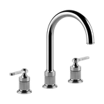 Gessi Venti20 Смеситель для раковины на 3 отверстия, высота излива 168 мм., в комплекте с донным клапаном