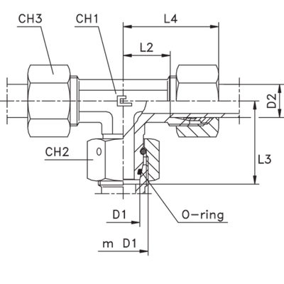 Соединение PNТ DS12 20х1.5 (нерж.)
