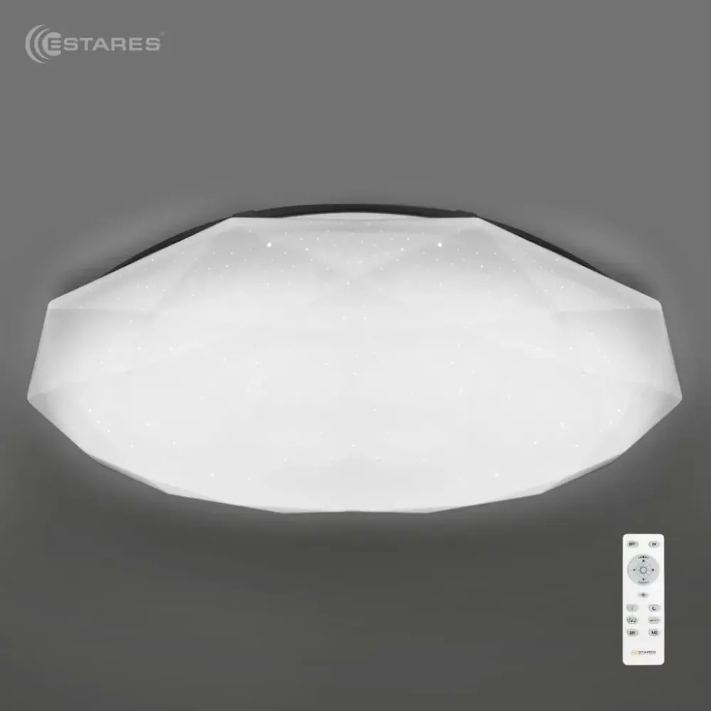 Управляемый светодиодный светильник ALMAZ 60W R-493-SHINY/WHITE-220V-IP44 /2019