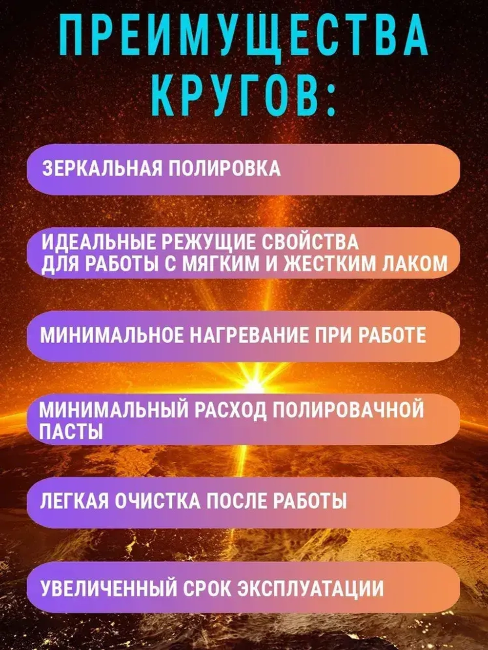 Круги полировальные для авто и фар на липучке 125мм для УШМ и шуруповерта 11 предметов AIDELIFE
