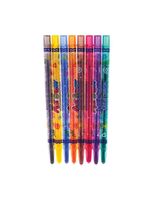 Мелки восковые 8цв. Crown ArtStory, круглые, выкручивающийся стержень, ПВХ