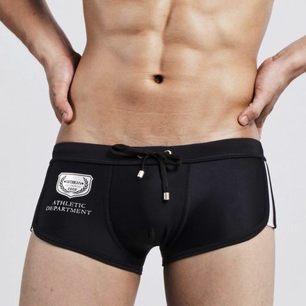 Мужские плавки хипсы черные Seobean Black Athletic Hip Boxer