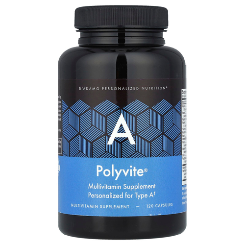 D'adamo, Polyvite® A, мультивитаминная добавка, 120 капсул