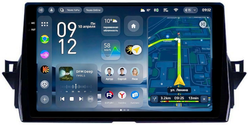 Магнитола для Toyota Camry 70 2021-2023 - Teyes CC4-PRO монитор 10.36" 2K QLED на Android 13, Быстрейшая, Snapdragon 778G, ИИ, CarPlay, DSP, 4G SIM-слот