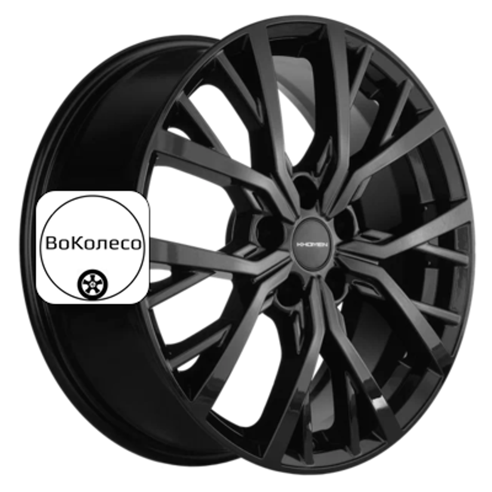 7x18/5x114,3 ET45 D60,1 KHW1806 (Changan/Geely/Lexus/Suzuki/Toyota) Black Khomen Wheels