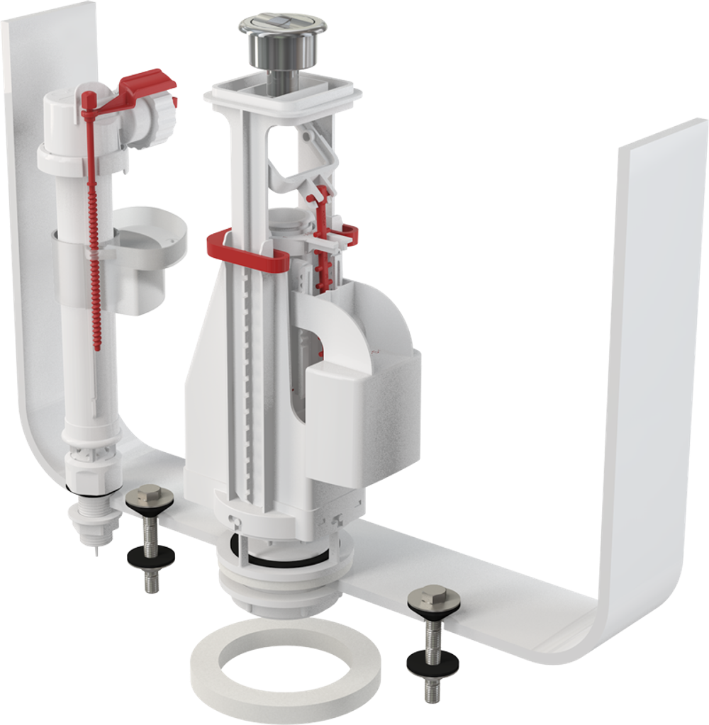 Выпускной комплект SA08S 1/2 с двойной кнопкой