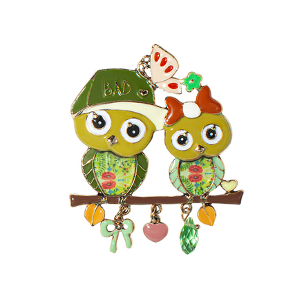 Брошь Shadore Совы XZ0531.19 G/G