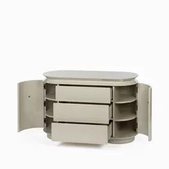 Комод Paula 120х50 см, серый глянец