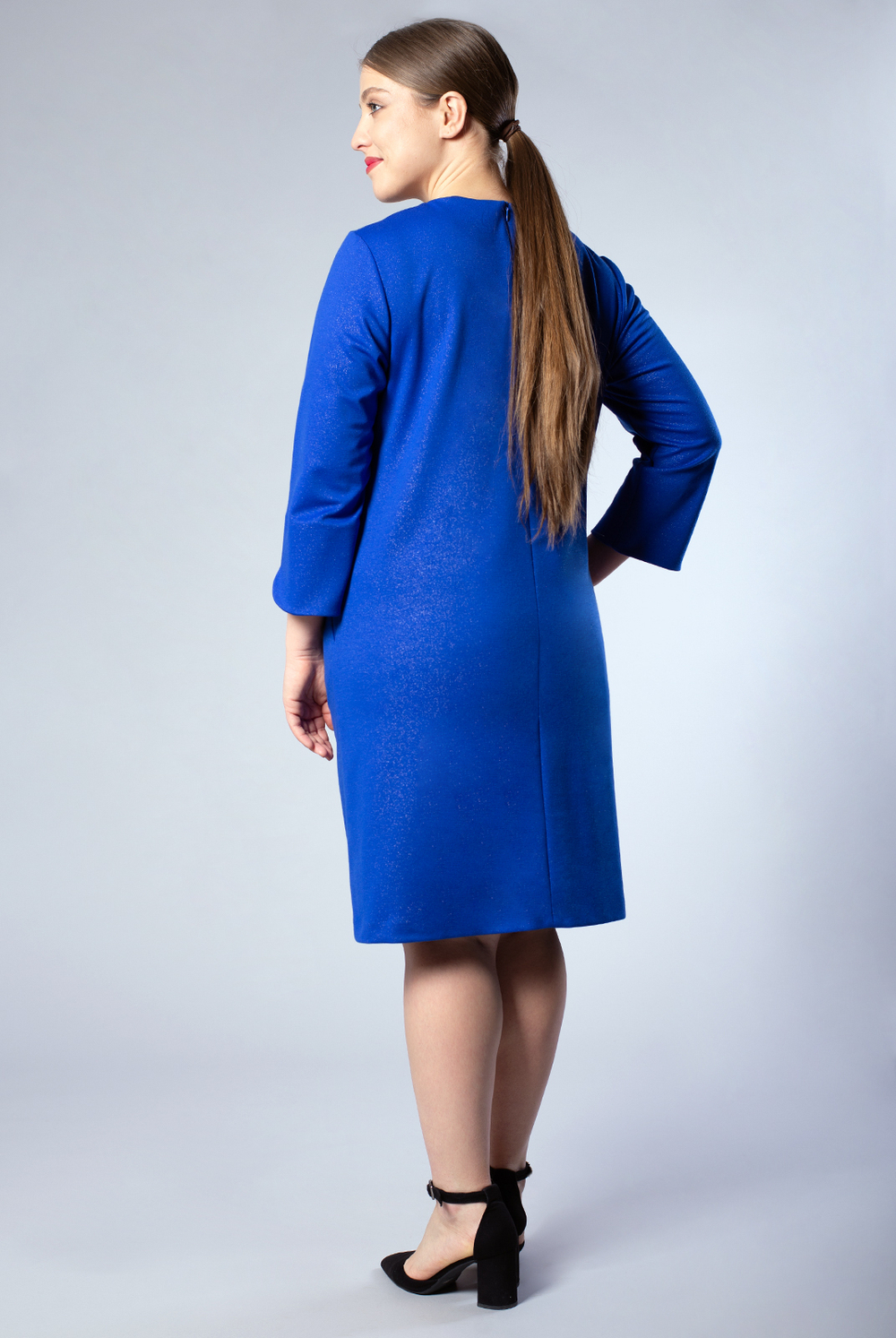 Платье женское 1635АПА, блеск василек #359БВа051635АПА
