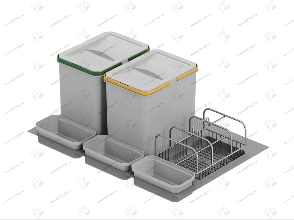 S-2554-G Система сортировки в базу 800 мм, Starax Order2, (740-705x490-415x305 мм), серый