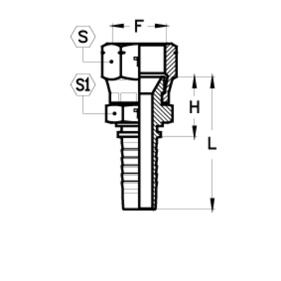 Фитинг DN 25 JIS 33x1.5