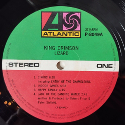 Винтажная виниловая пластинка LP King Crimson Lizard (Japan 1972) (No Obi) Cirkus