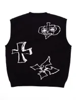 Жилет Creepy Clothing Череп черный