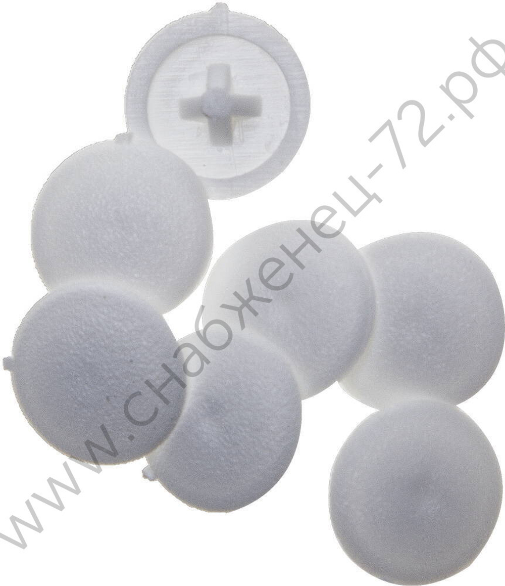 ЗУБР шлиц №2, цвет белый, декоративная заглушка под шуруп, 40 шт (4-308156-3)