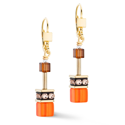 Серьги Coeur de Lion Orange-Brown 2838/20-0211