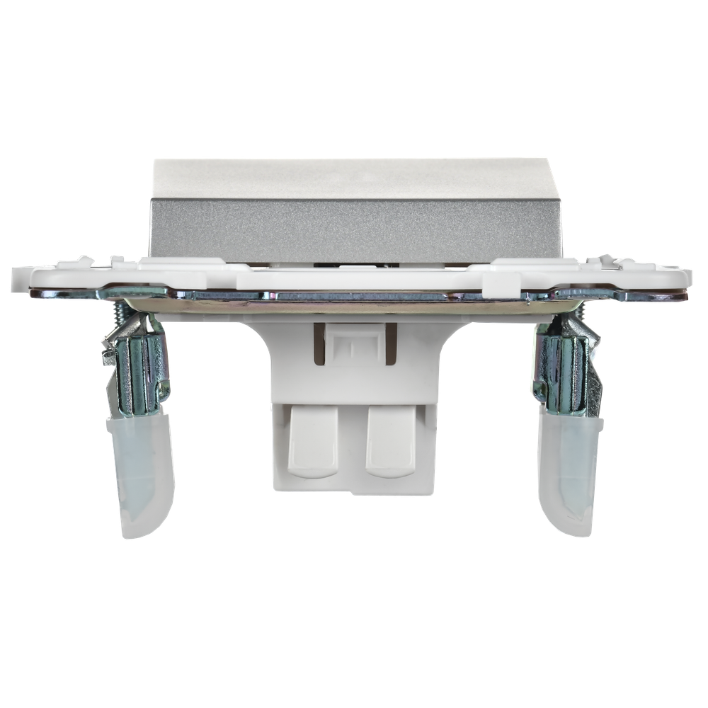 SKANDY Выключатель 1-клавишный проходной 10А SK-V02S серебряный IEK