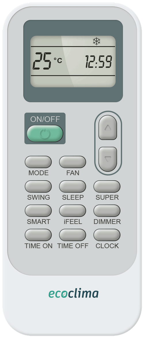 Сплит-система ECOCLIMA, PRESTIGE LINE (on-off), ECW-HE12/BB-4R2 / EC-HE12/B-4R2