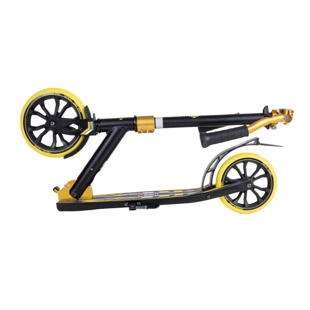 Самокат TechTeam Jogger 210 чёрный/жёлтый