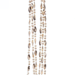 Бусы на ёлку 2м "Льдинка" Розовое золото