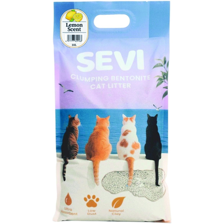 Наполнитель бентонит Sevi Лимон 5 л