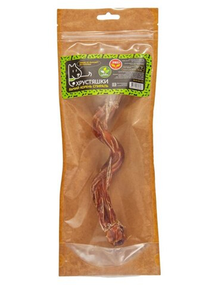 Лакомство для собак Хрустяшки Бычий корень Спираль 40 г