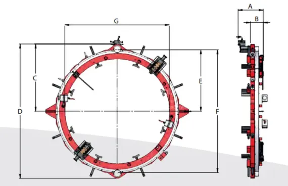 Разъёмный труборез G.B.C. HyperCutter HC60-72