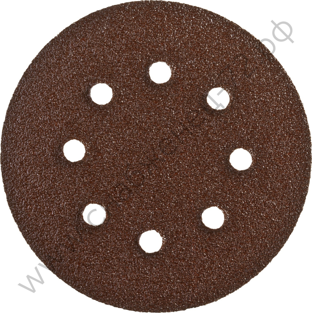Круг шлифовальный ЗУБР ″СТАНДАРТ″ из абразивной бумаги на велкро основе, 6 отв., Р40, 150мм, 5шт