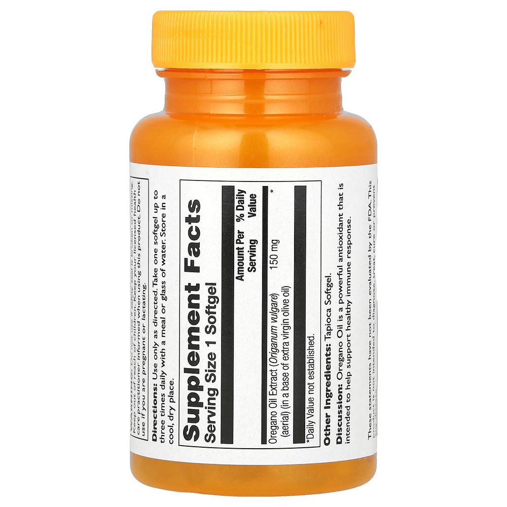 Thompson, масло орегано, 150 мг, 60 капсул