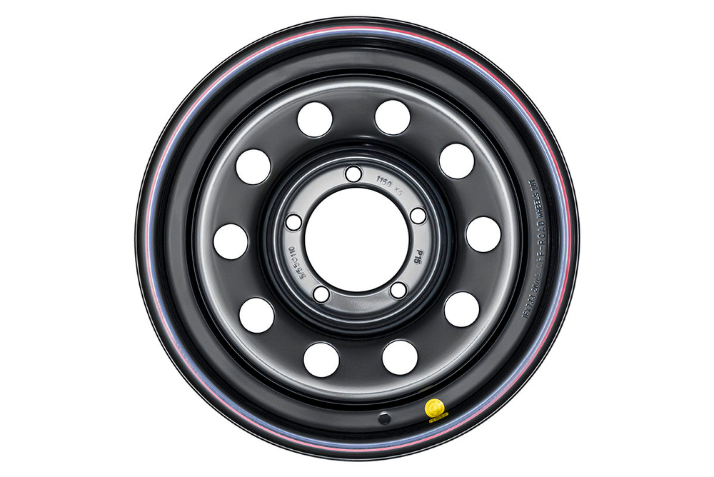 Диск усиленный УАЗ стальной черный 5x139,7 7xR16 d110 ET+15