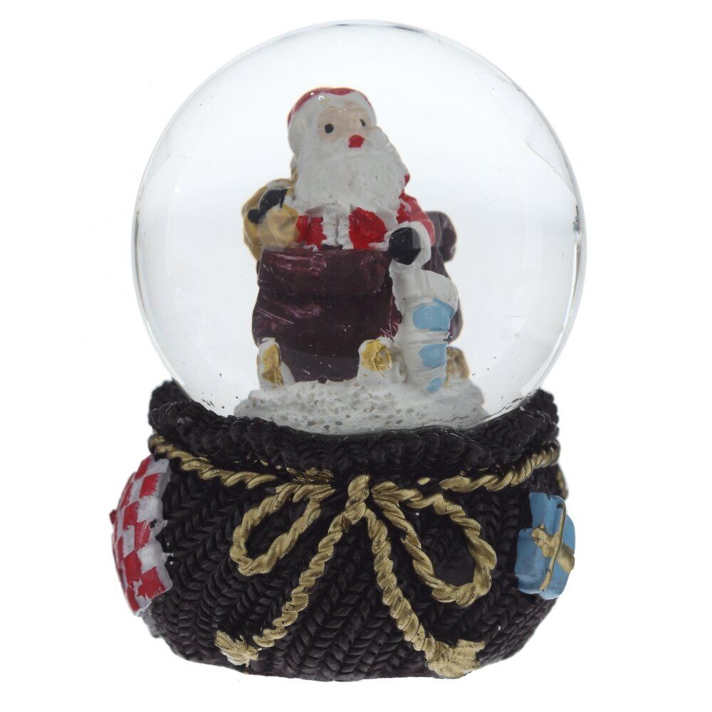 GAEM Фигурка декор в стекл шаре "Дед Мороз/Мишка/Олень", D 4.5 см, L4,5 W5 H6 см, 4в.