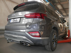 Фаркоп оцинкованный Galia H091A для Hyundai Santa Fe 2012-2018, Kia Sorento 2012-2015, 2015-(паспорт и сертификат в комплекте)(без электрики)