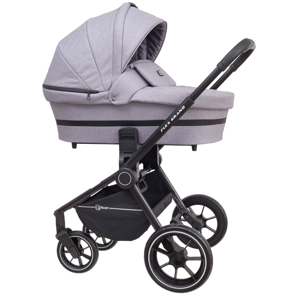 Коляска детская Rant "FLEX GRAND" PU (2в1) RA065 Mercury Grey