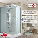 Душевая кабина AvaCan CK Серия CK2912LED 120х90 с гидромассажем, с подсветкой