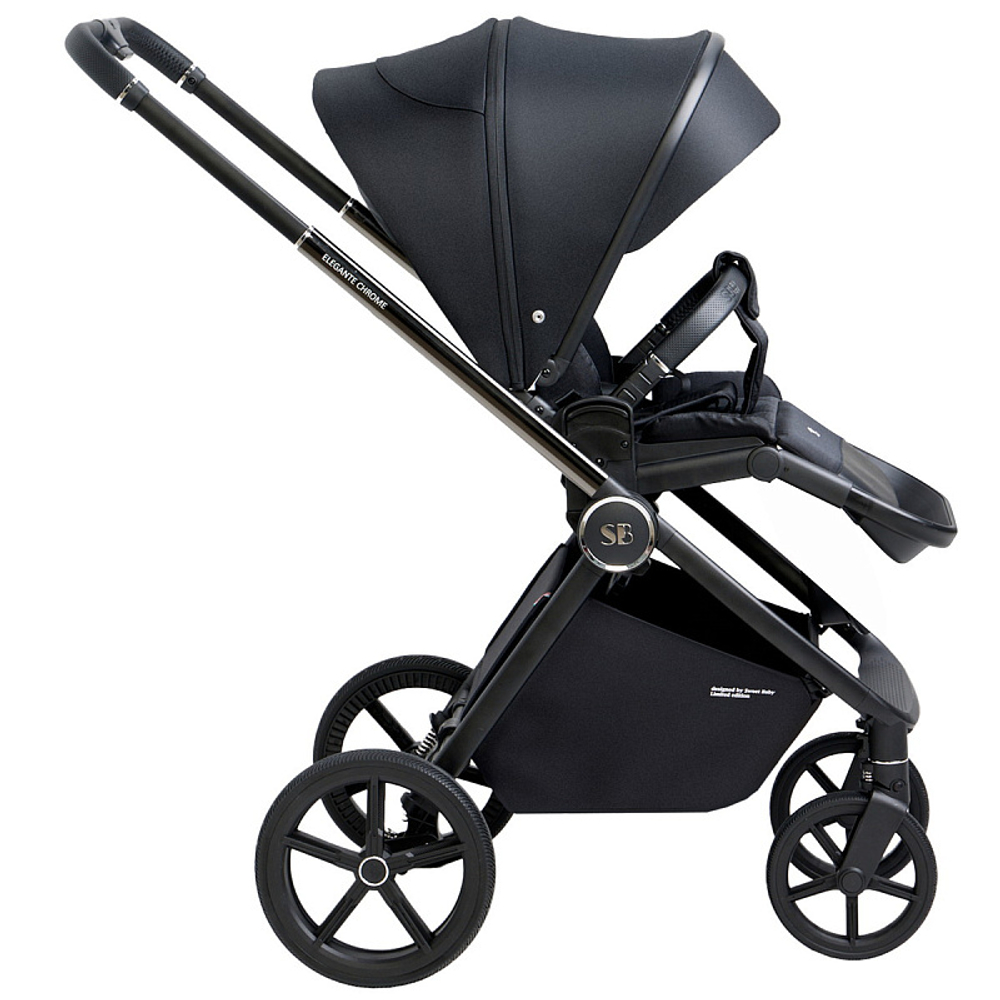 Детская прогулочная коляска Sweet Baby Elegante Chrome/Black