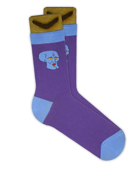 Носки BOOOMERANGS (Сквидвард N057) Фиолетовый (р-р 40/45)