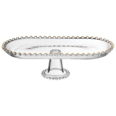 Блюдо сервировочное на ножке 30*15*8,5см "Golden Charm"