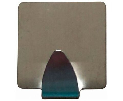 Крючки самоклеющиеся Квадрат, набор 2 шт/уп, цена за уп, нержавеющая сталь, Рыжий Кот