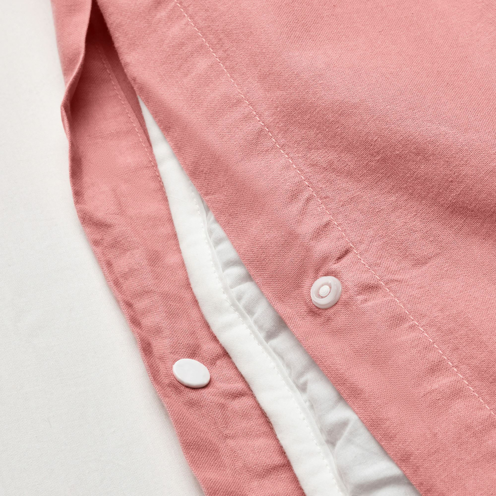 Комплект постельного белья IKEA ANGSLILJA (ЭНГСЛИЛЯ), Двуспальный, Темно-розовый, 240x220, 50x80 см