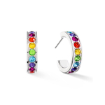 Серьги-пусеты Coeur de Lion Multicolour Silver 0131/21-1517