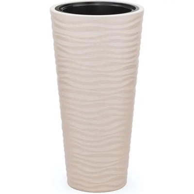 Кашпо Оазис 63л (со вставкой 13л)(св.бежевый)