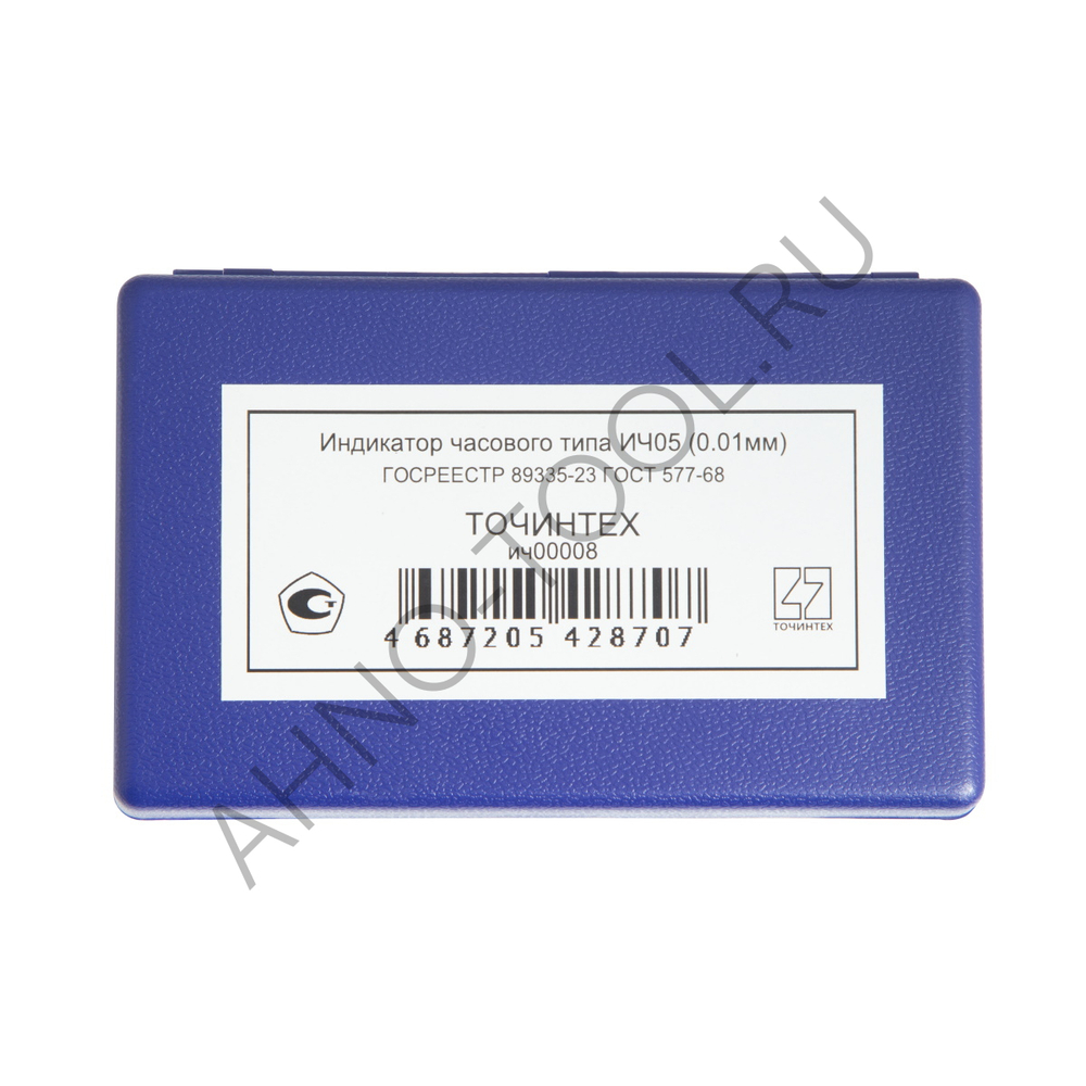 Индикатор часового типа ИЧ05 (0.01мм) кл.1 ГОСРЕЕСТР 89335-23 ТОЧИНТЕХ