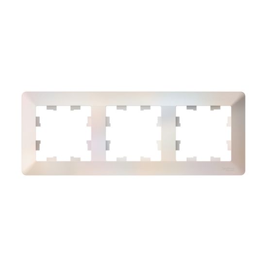 Рамка 3-м AtlasDesign Air жемчуж./дым. бел. SE ATN220403