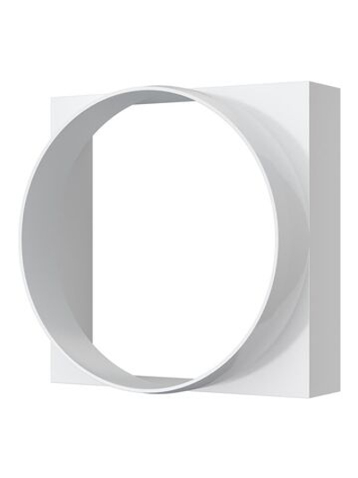 Переходник КВ D100 100x100 пластик ERA