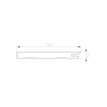 Скандинавская панель МДФ матовая 120х12х2800мм