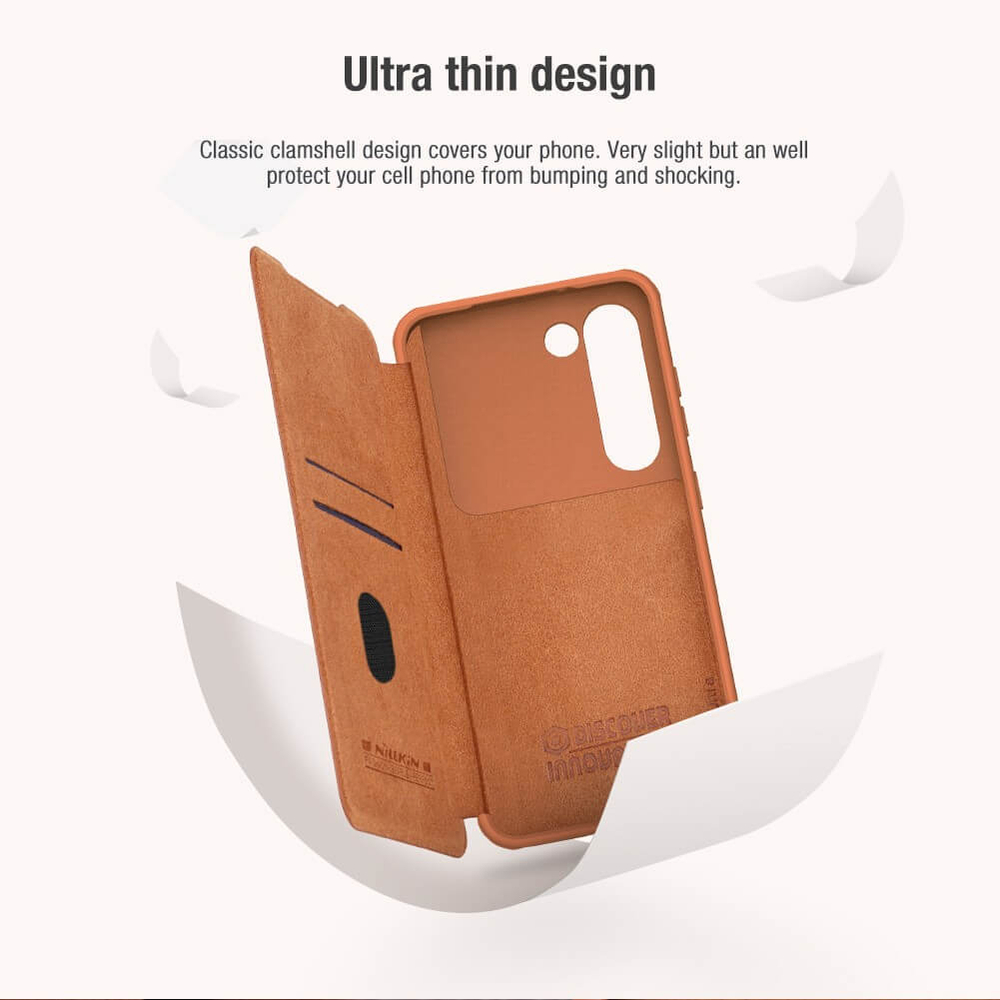 Кожаный чехол-книжка Nillkin Leather Qin Pro для Samsung Galaxy S23+